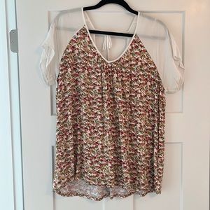 Flowy floral boho top